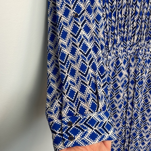 Maeve Blue and White Patterned Dress - Picture 5 of 9